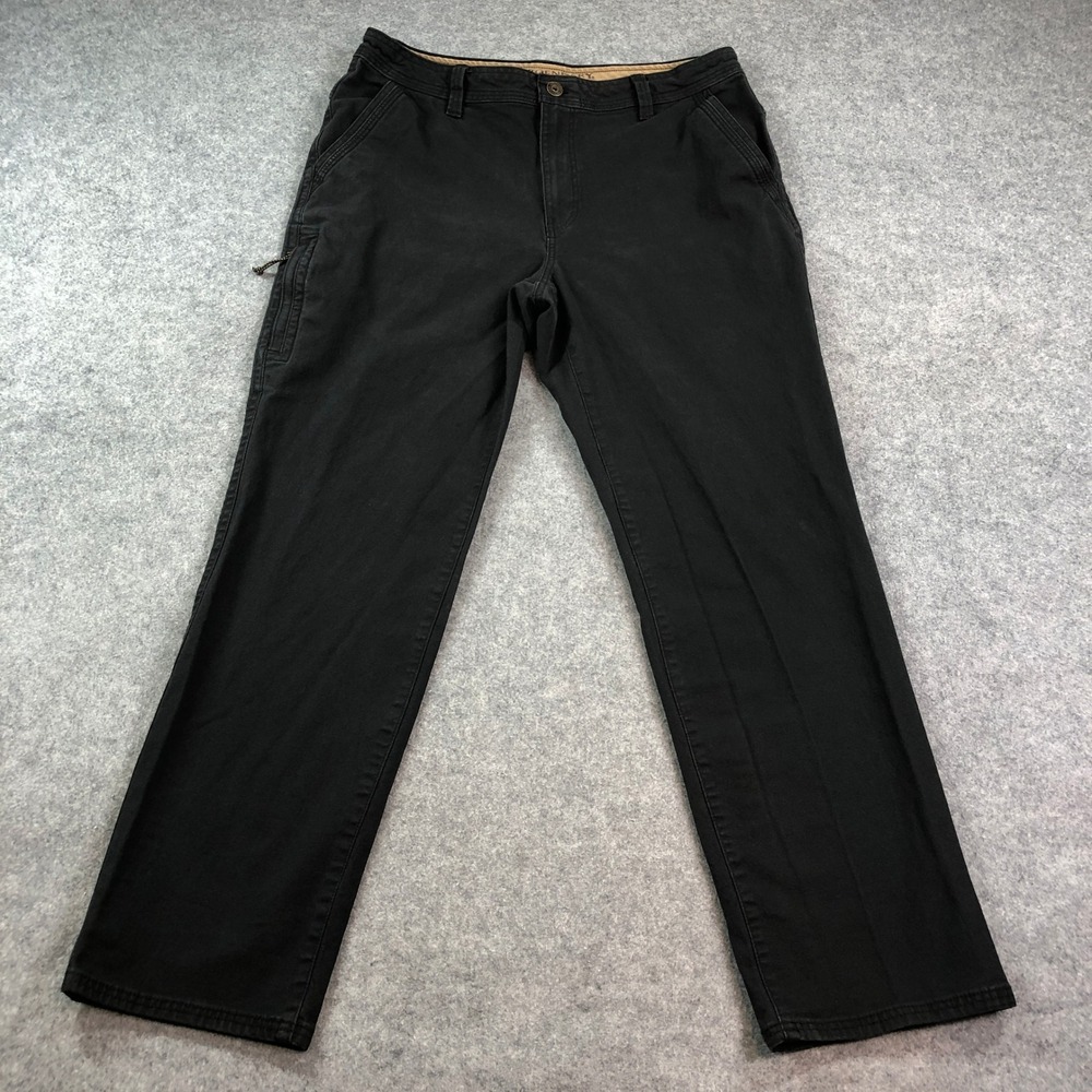 Legendary Outfitters Mens Cargo Pants 36x32 (fits 36x31) Black Stretch Carpenter